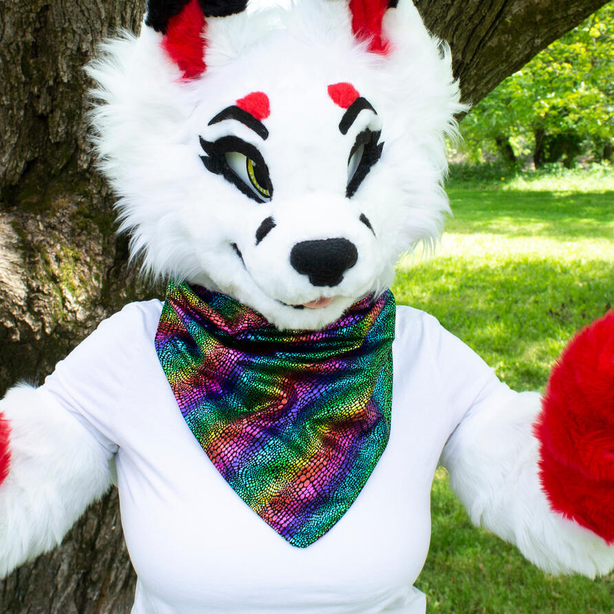 Rainbow Scale Fursuit Bandana