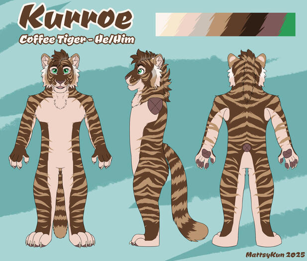 Kurroe fursuit ref (Plantigrade)