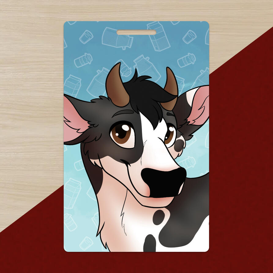 Cow Luggage Tag
