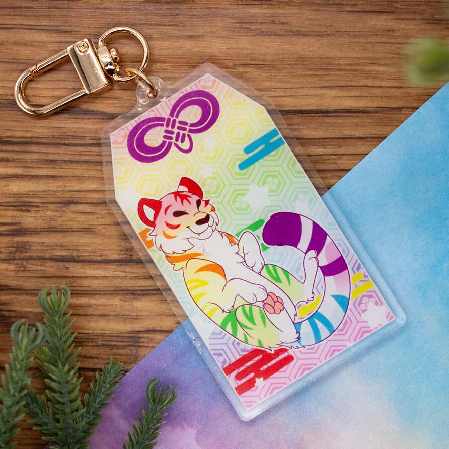 Pride Tiger Omamori Charm Pride Tiger Omamori Charm