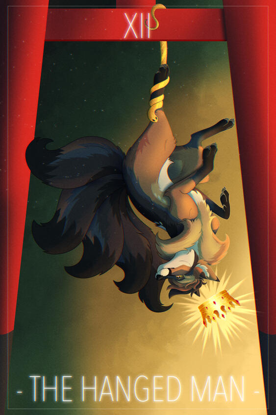 Tarot - The Hanged Man (ArtFight 2025)