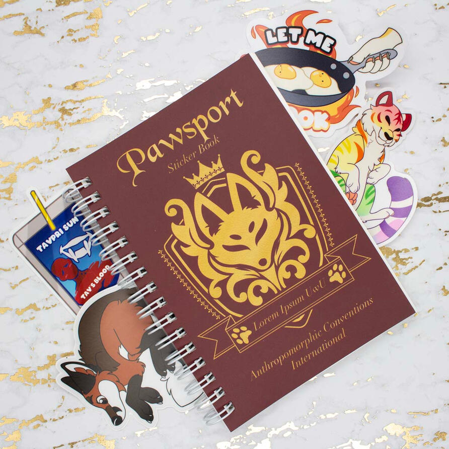 Pawsport Sticker Book (A6) Pawsport Sticker Book (A6)