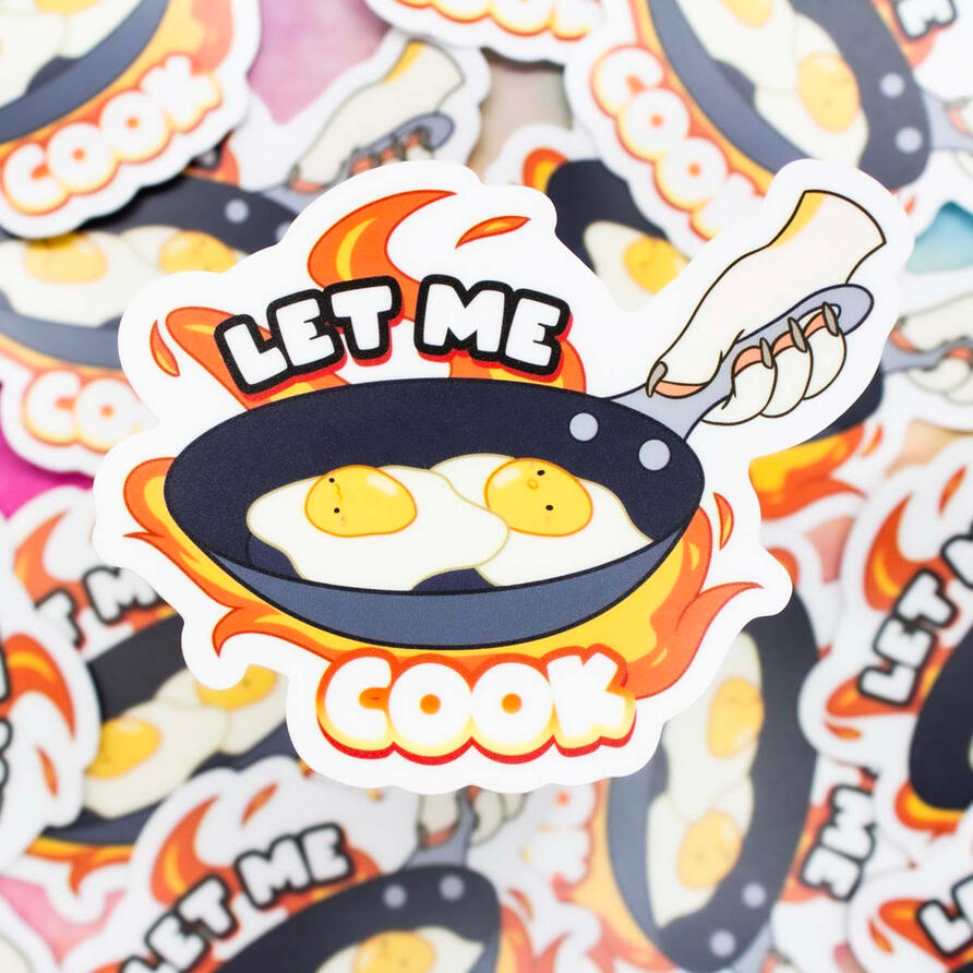 Let me COOK Sticker