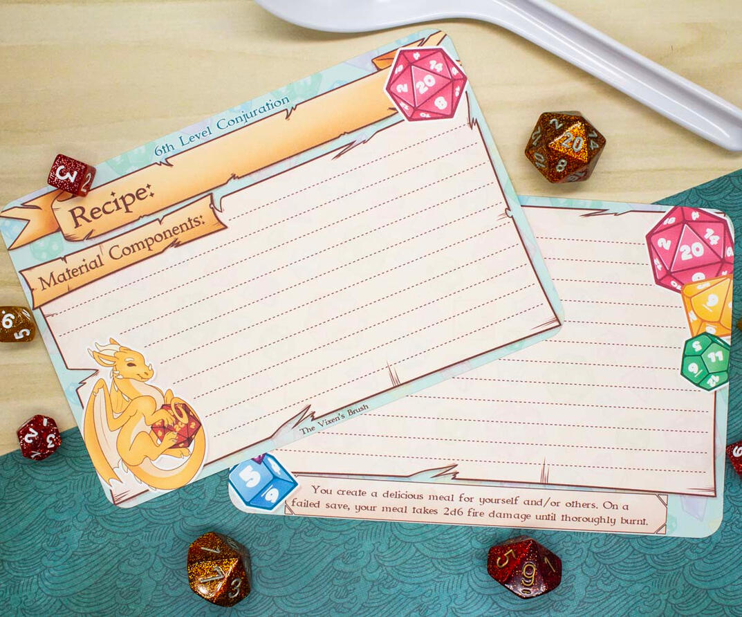 Tabletop Recipe Card