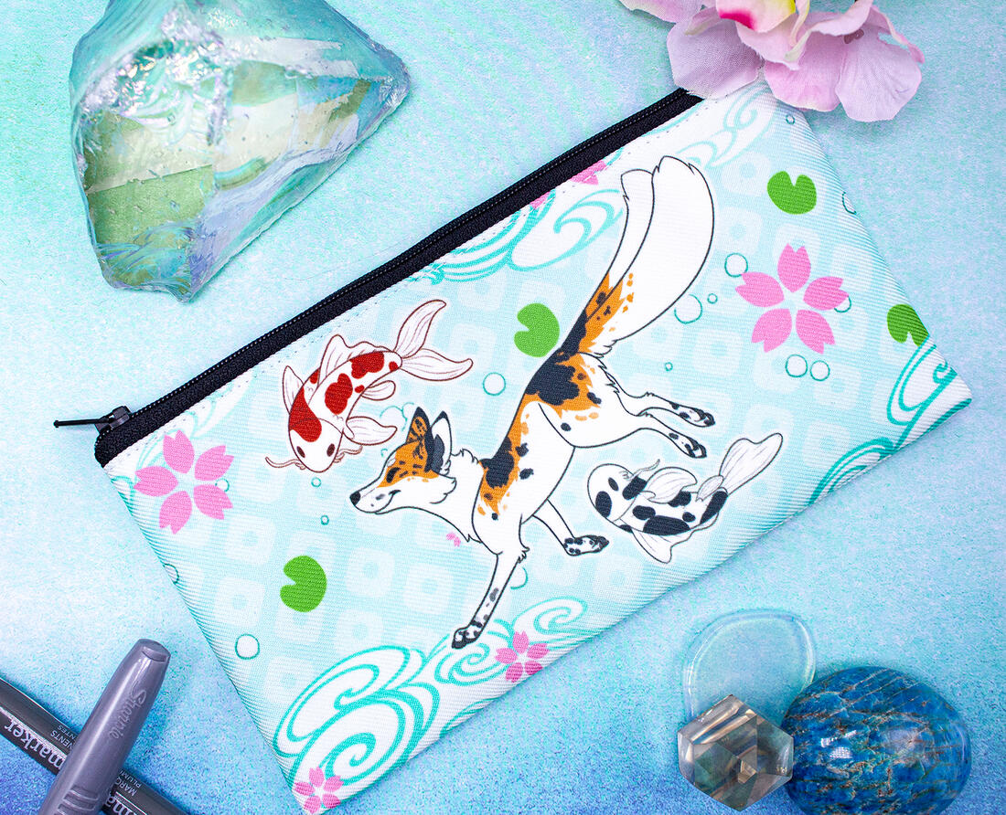 Koi Kitsune Pouch