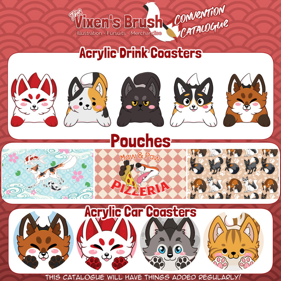 Catalogue Page 6 - Coasters and Pouches