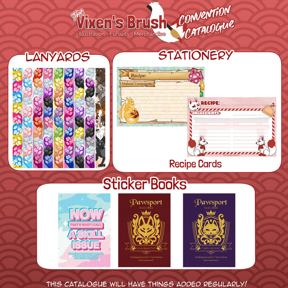 Catalogue Page 7 - Lanyards, Stationery, and Sticker Books